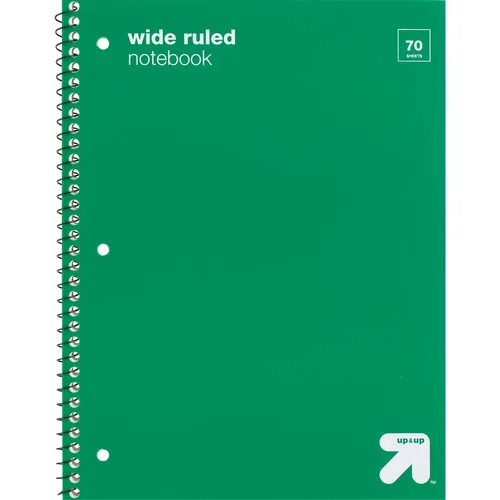 LIBRO RAYADO WIDE RULED VERDE