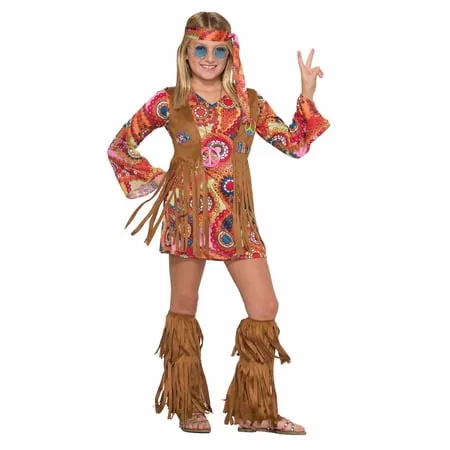 DISFRAZ DE HIPPIE PARA NIÑA