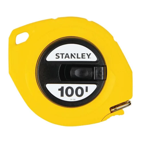 CINTA MÉTRICA DE ACERO LARGA STANLEY 100 PIES (30 METROS)