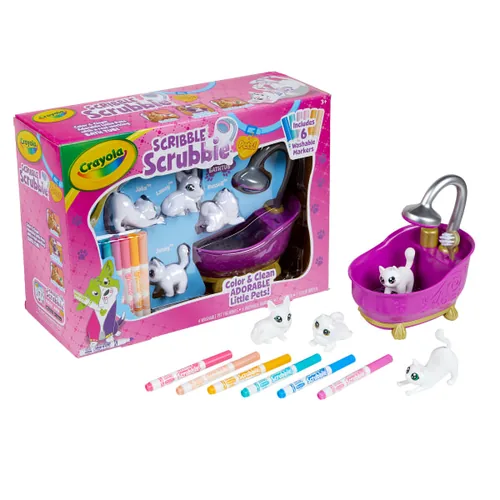 SCRIBBLE SCRUBBIE PETS TUB SET: WASHABLE MAKER