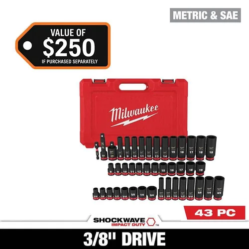 MILWAUKE SHOCKWAVE IMPACT DE 43 PIEZAS