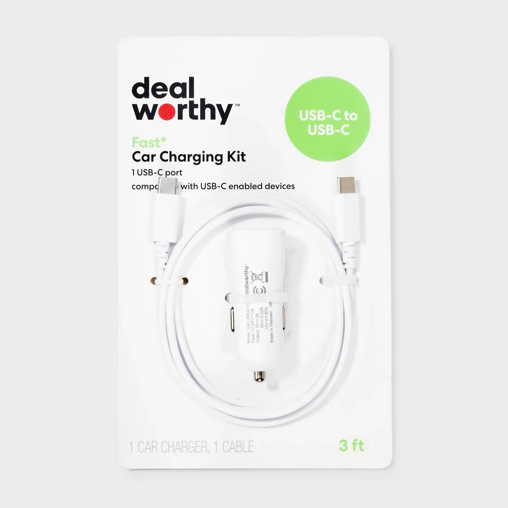KIT DE CARGADOR RÁPIDO PARA CARRO