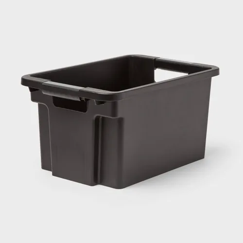 CAJA DE PLASTICO NEGRA