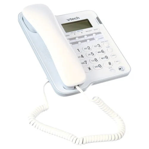 TELEFONO DE SOBREMESA CON CABLE VTECH BLANCO