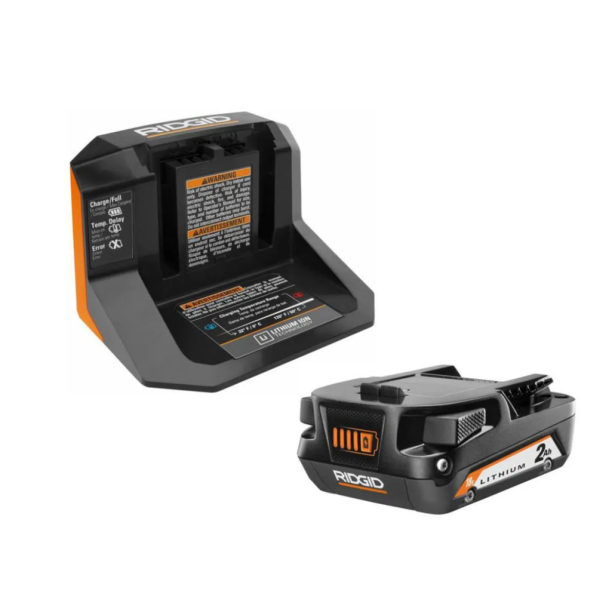 CARGADOR Y BATERIA RIDGID 2AH