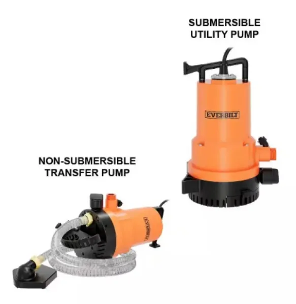 BOMBA SUMERGIBLE 2 EN 1 DE 1/4 HP