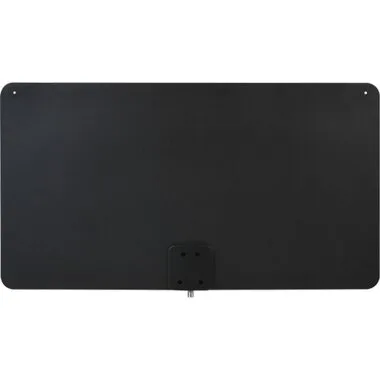 ANTENA DE TV PARA INTERIORES CON AMPLIFICADOR PARA TVS INTELIGENTES, ALCANCE DE 65 MILLAS, XL ULTRADELGADA, BLANCA