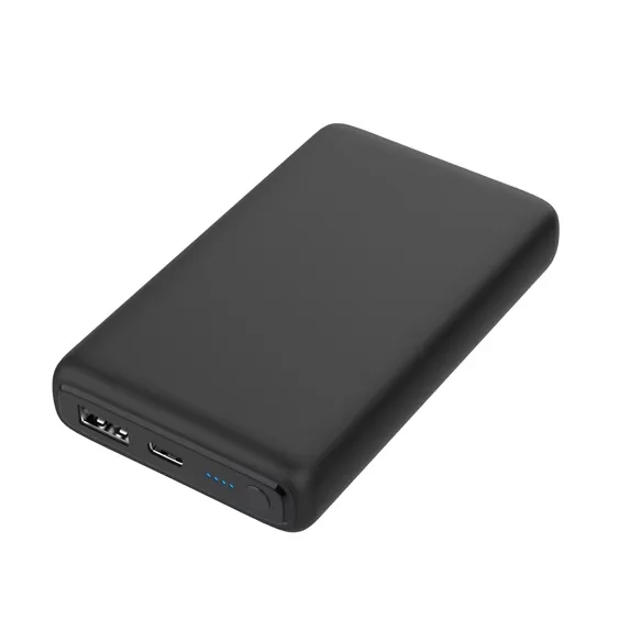 BATERÍA PORTÁTIL ONN DE 10 000 MAH CON DOBLE PUERTO USB-C/USB-A, COLOR NEGRO.