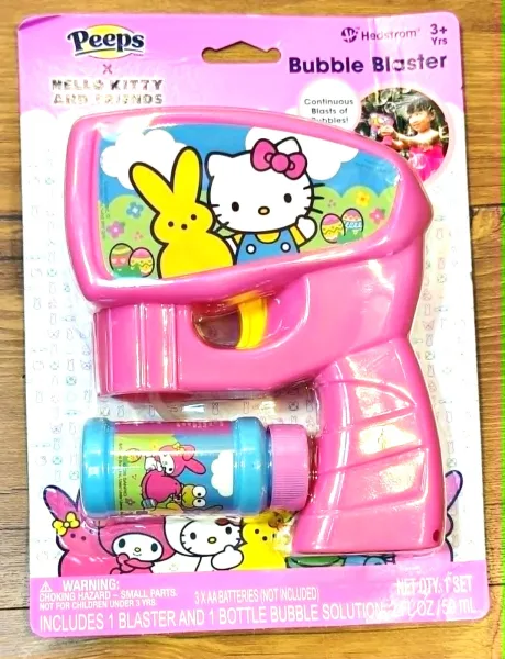 LANZADOR DE BURBUJAS PEEPS X HELLO KITTY