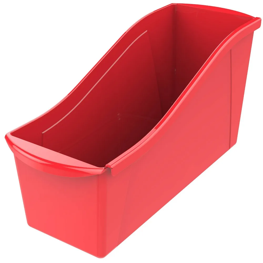 Caja grande para libros, roja (paquete de 6)