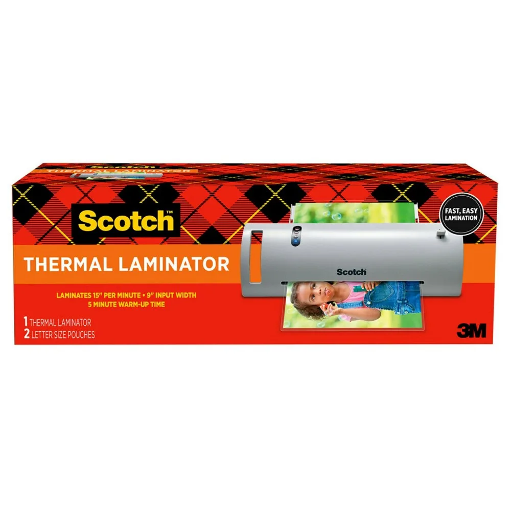 Laminadora térmica Scotch Plus con 2 fundas tamaño carta