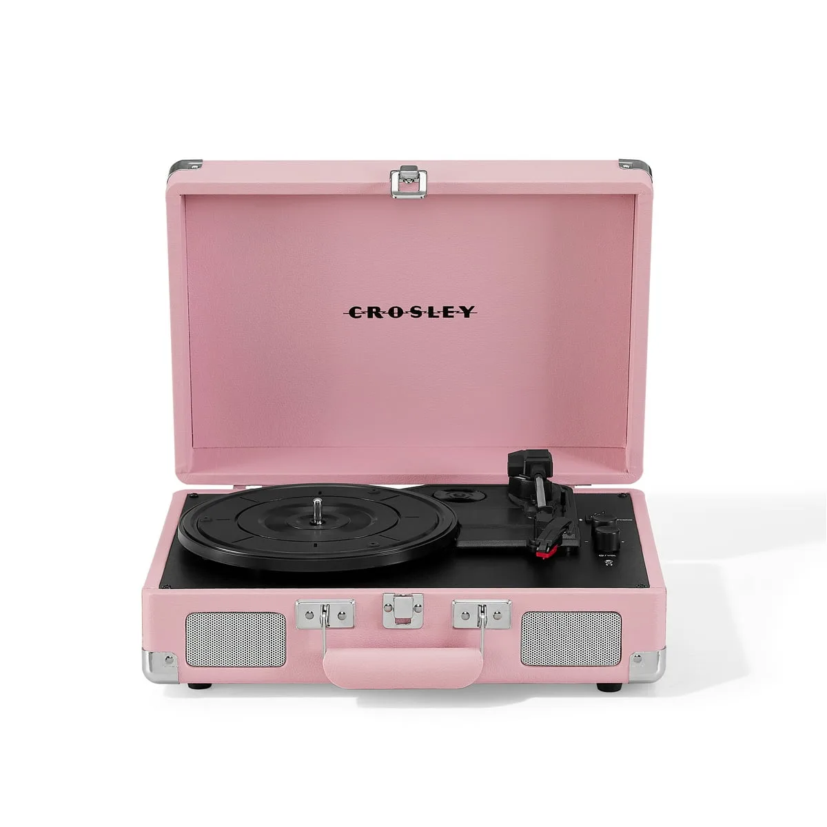 Tocadiscos Crosley Cruiser Premier con altavoces y Bluetooth - Rosa palo