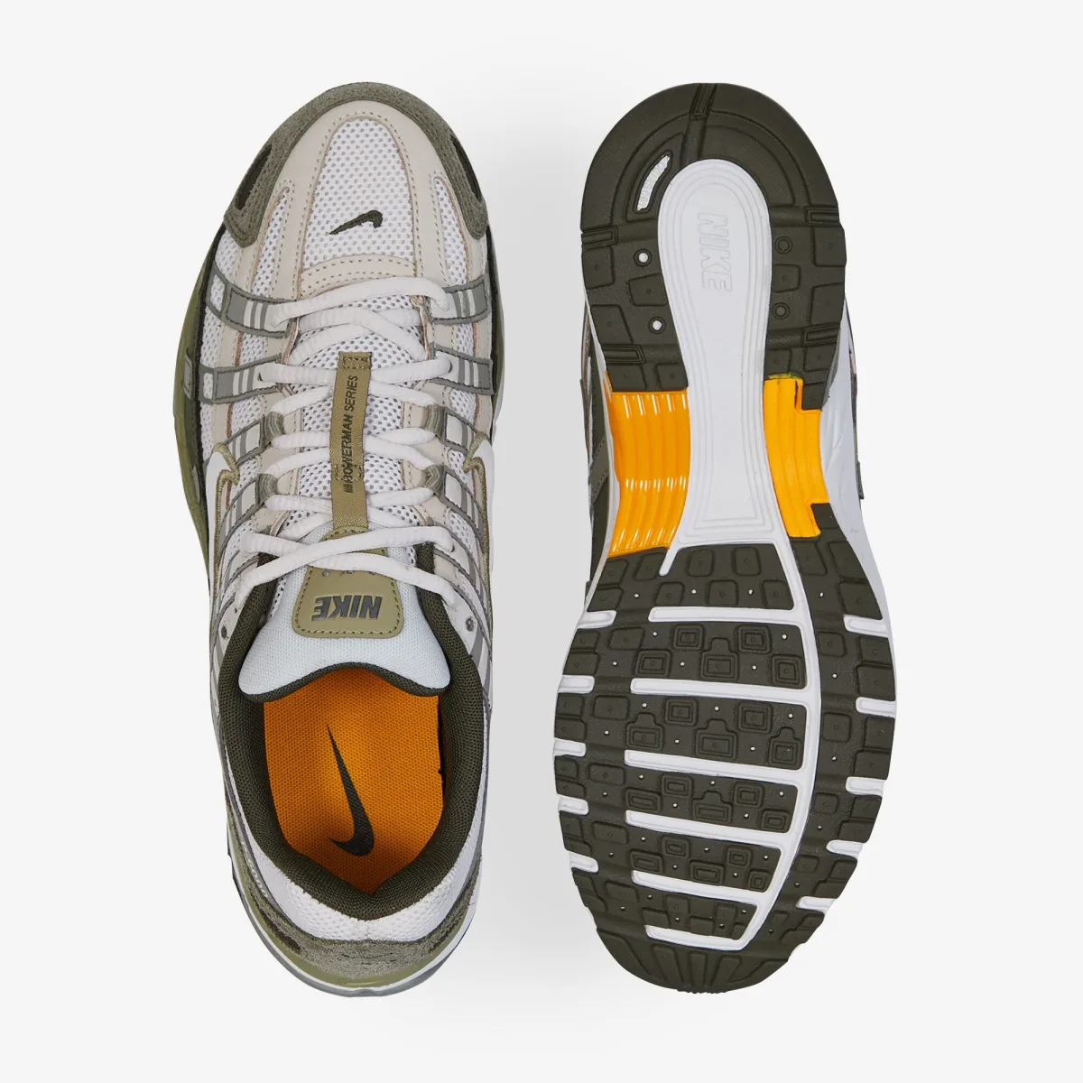 ZAPATILLAS NIKE P-6000 COLOR MARRÓN CLARO Y NEGRO, TALLA 9.5 HOMBRE