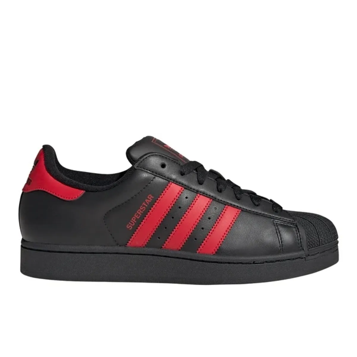ADIDAS SUPERSTAR II NEGRO/ROJO