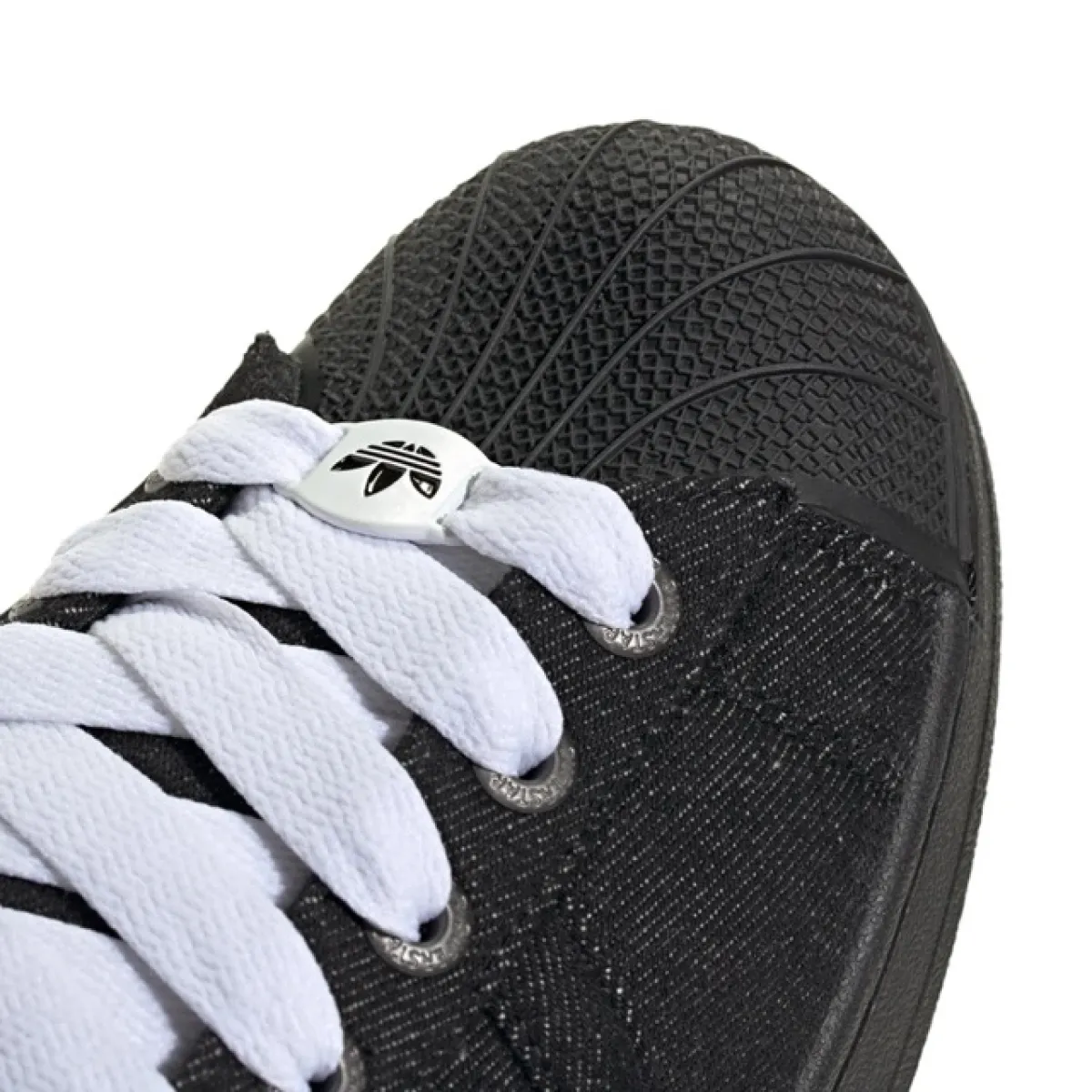 ADIDAS SUPERSTAR II BLACK DENIM NEGRO Y BLANCO