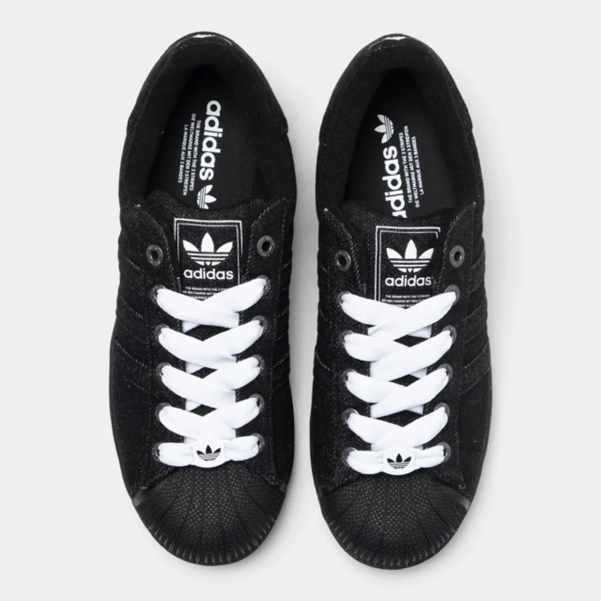 ADIDAS SUPERSTAR II BLACK DENIM NEGRO Y BLANCO