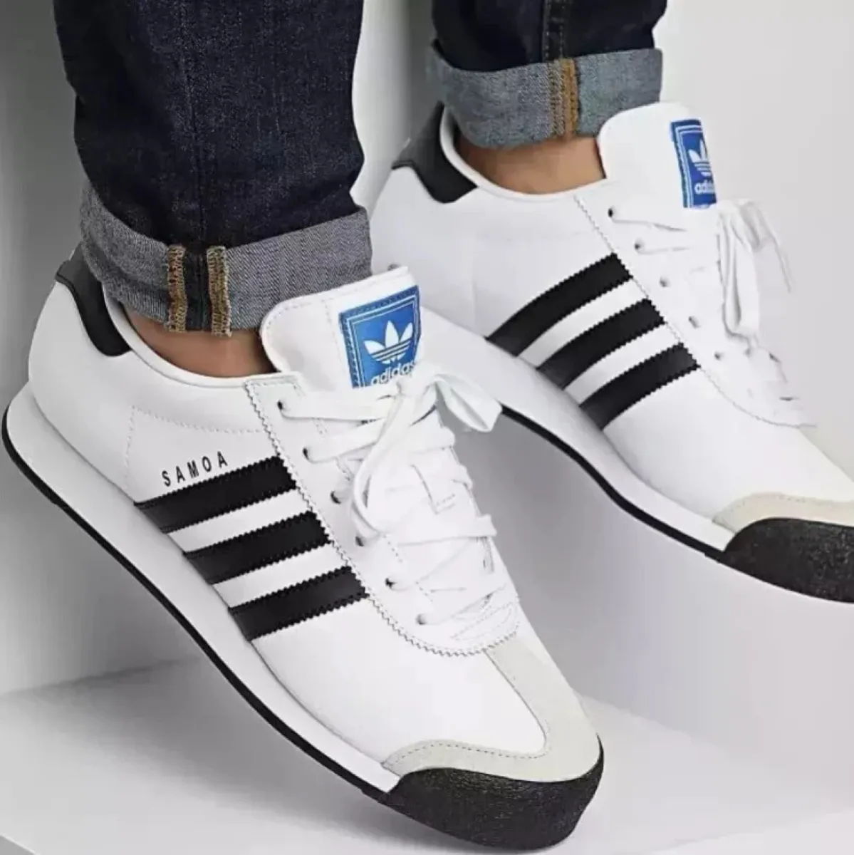 ADIDAS SAMOA PARA HOMBRE - BLANCO/NEGRO