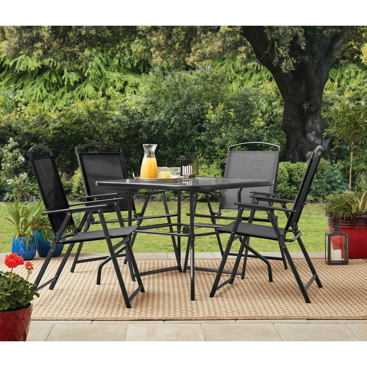 JUEGO DE COMEDOR DE EXTERIOR 5 PIEZAS