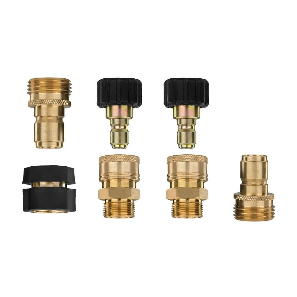 KIT DE CONEXIONES RAPIDAS  PARA HIDROLAVADORA RYOBI 7 PCS